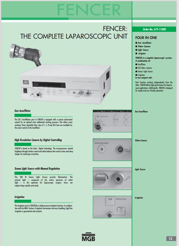 MGB Fencer MGB Fencer laparoscopic surgical system