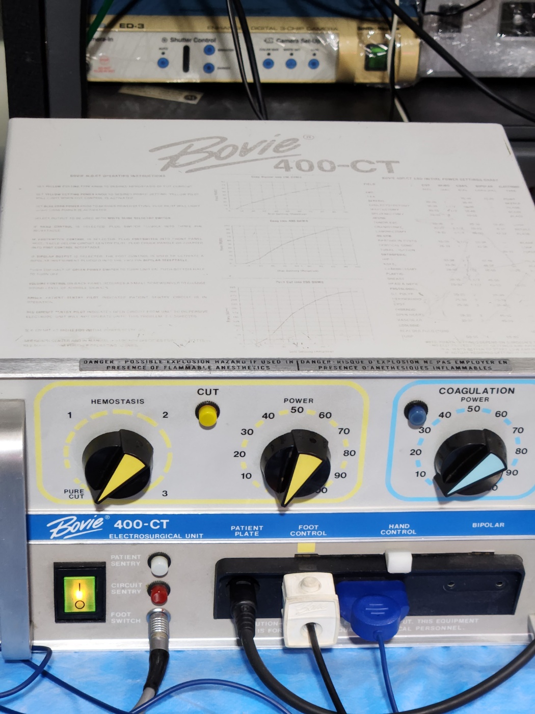 Bovie 400-CT Electrosurgical unit w/ footswitch