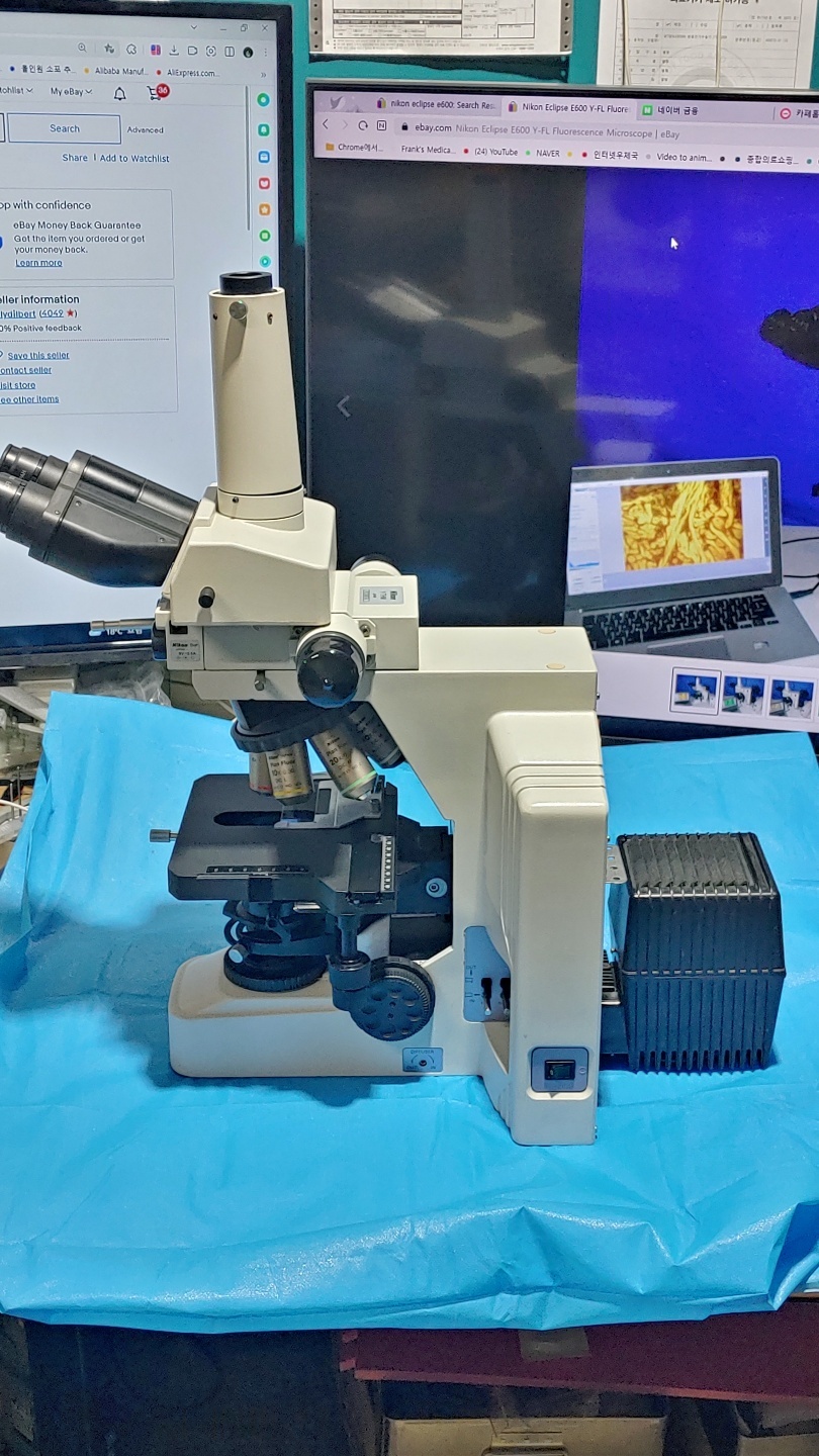 Nikon Eclipse E600 fluorescence /Bio/Phase microscope