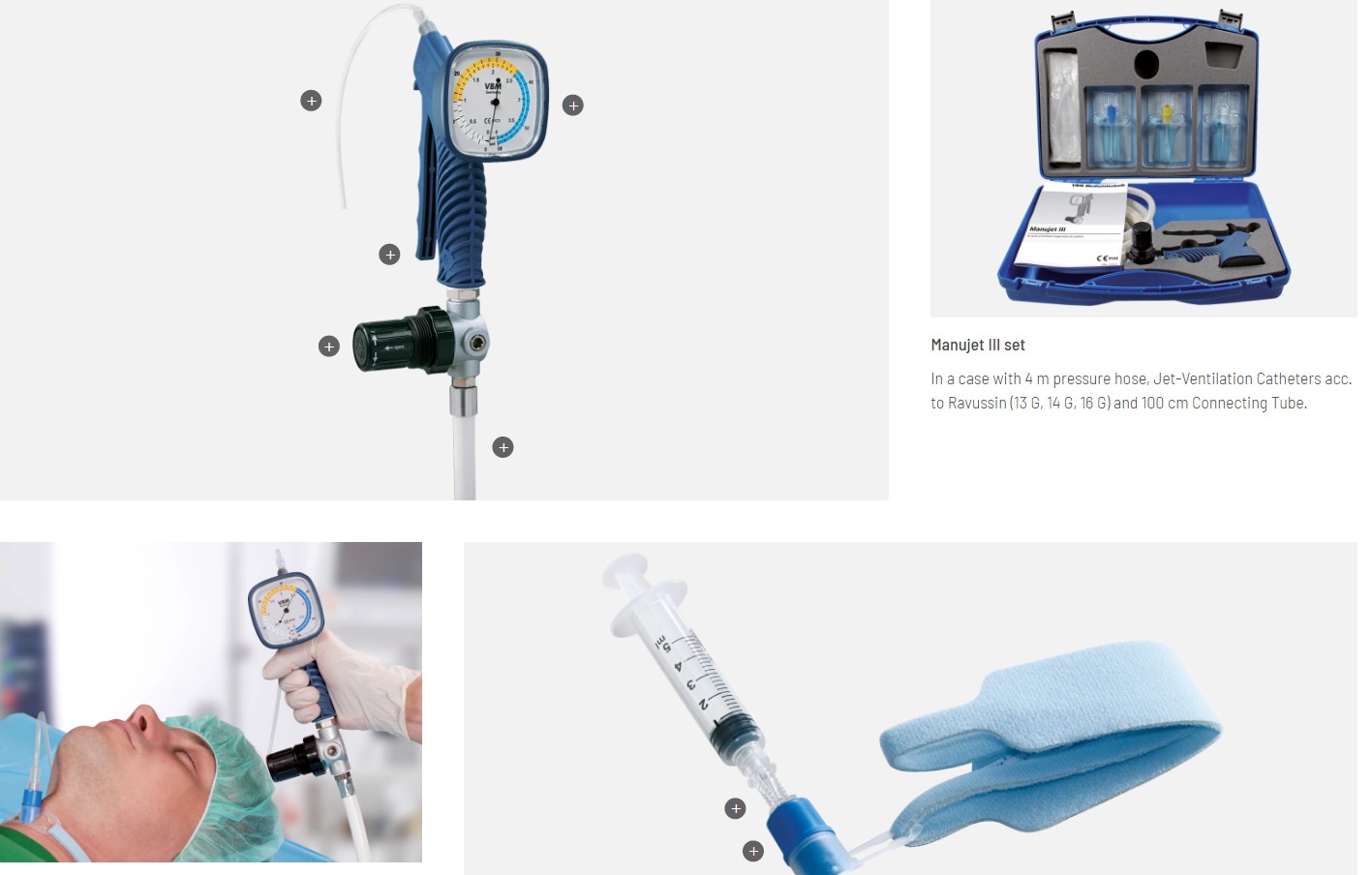 Manujet III For oxygen delivery during transtracheal ventilation