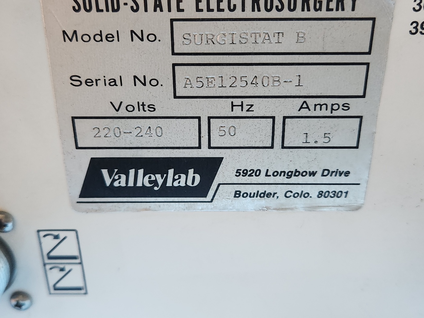 Valleylab Surgistat B Electrosurgical Unit