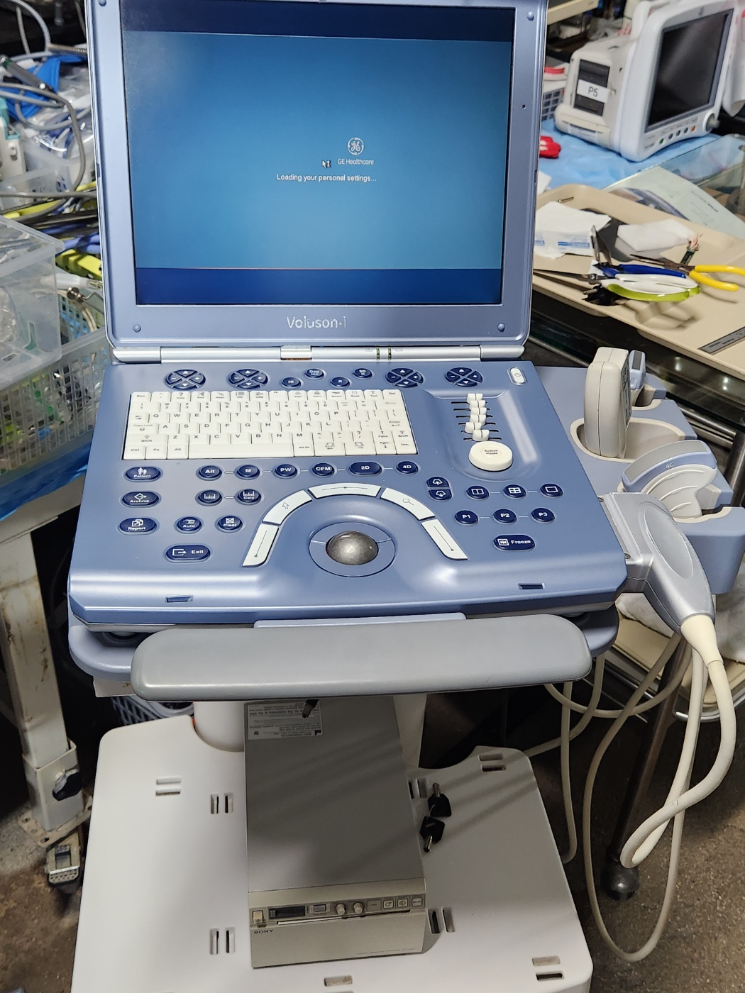 GE Voluson i Portable Ultrasound With 2 Probes