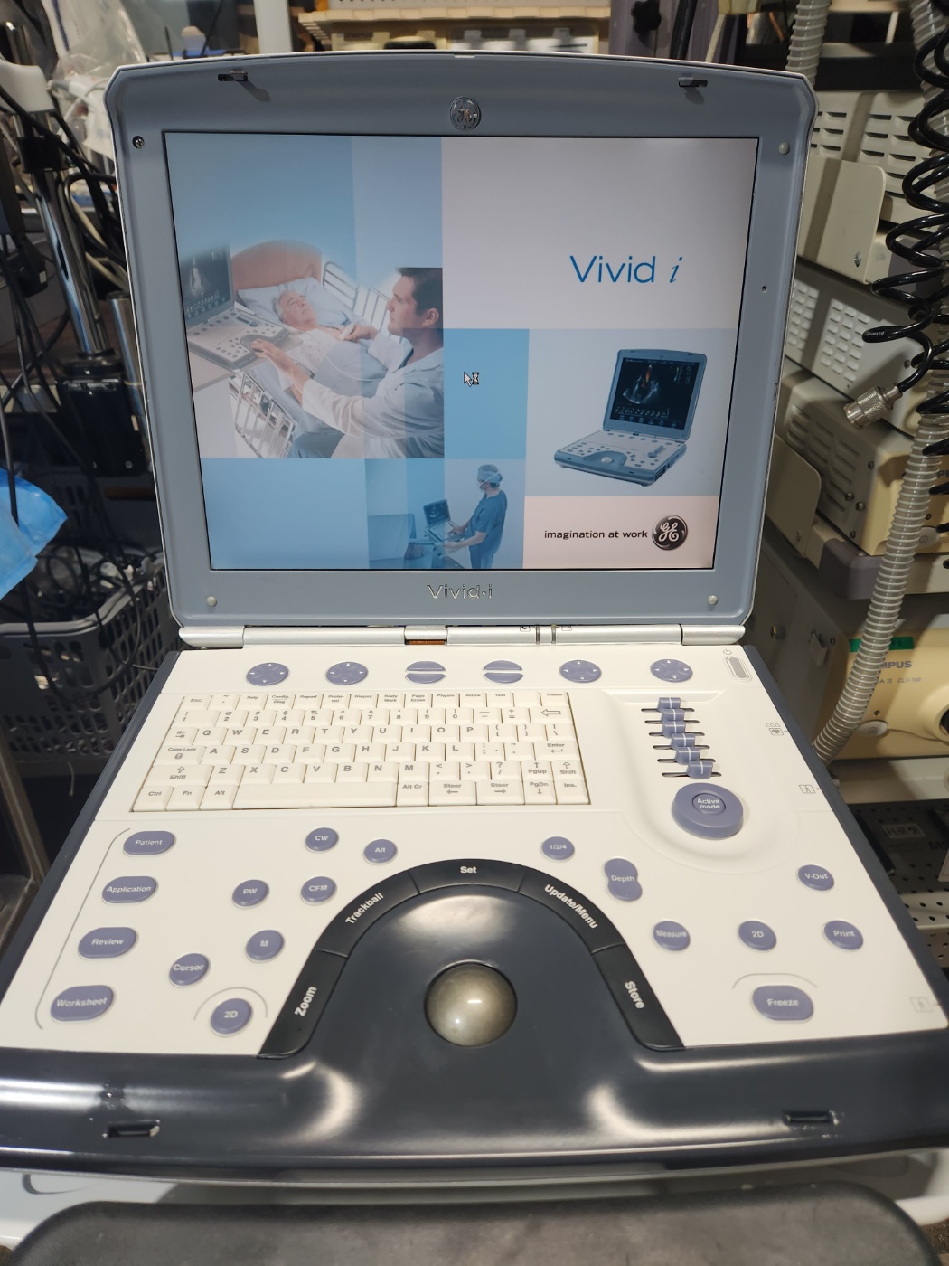 GE Vivid i Portable Ultrasound With 2 Probes