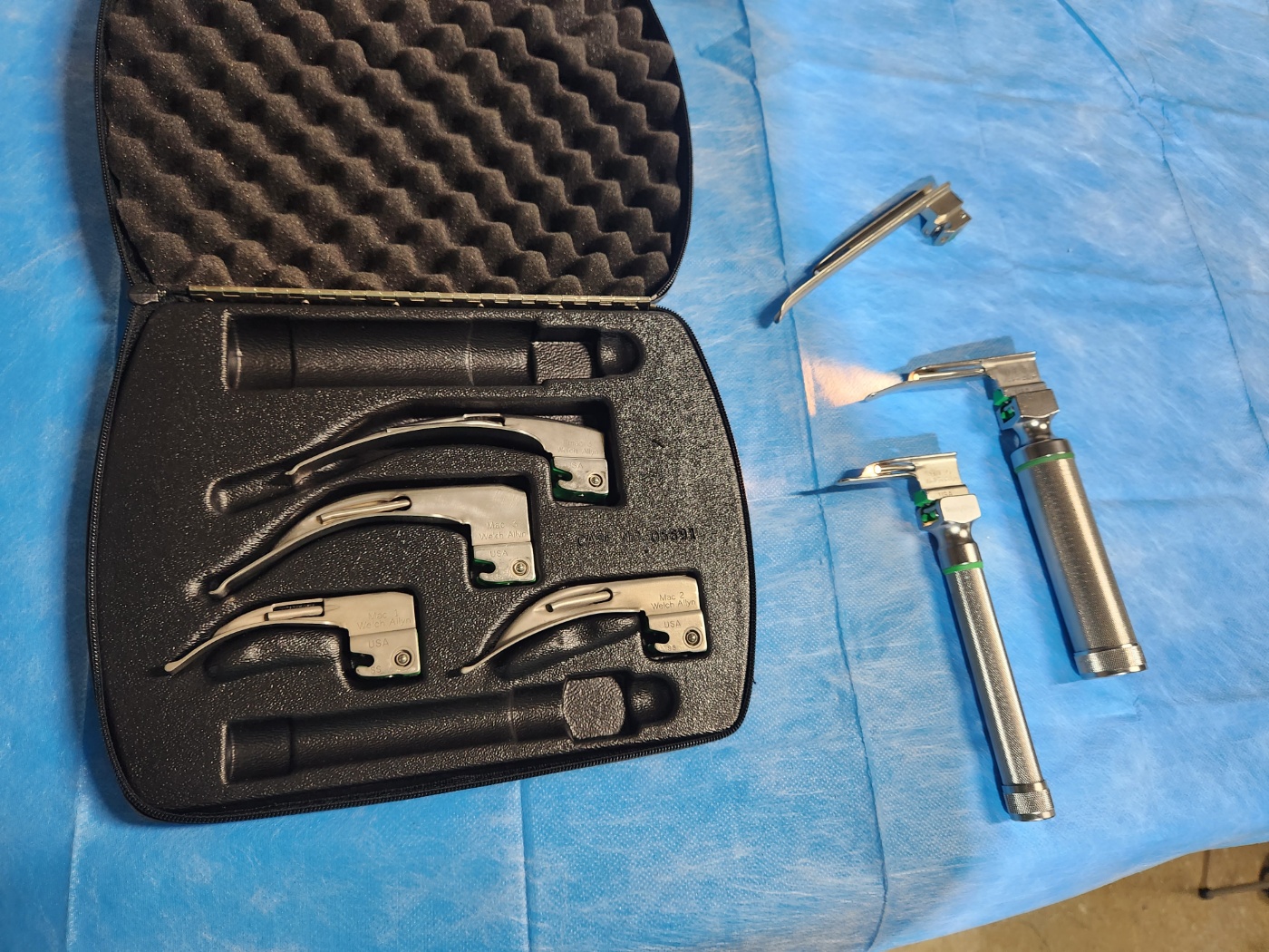 Welch Allyn  FIBER OPTIC LARYNGOSCOPE SYSTEMS (MAC)