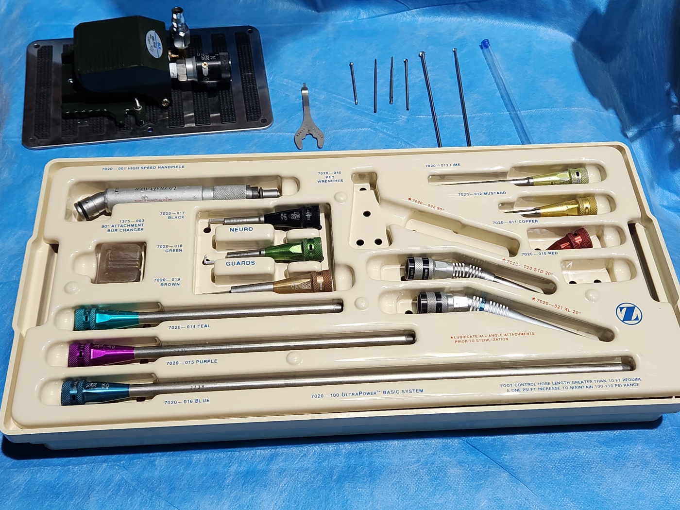 Hall Surgical Orthopedic Ultra Power High Speed Drill Set