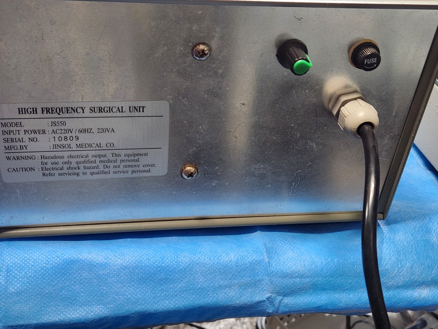 JS550 high frequency surgical unit