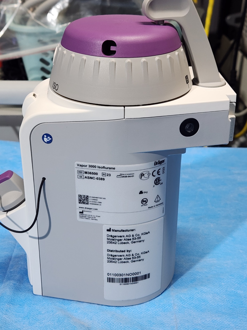 Drager Vapor 3000 Isoflurane