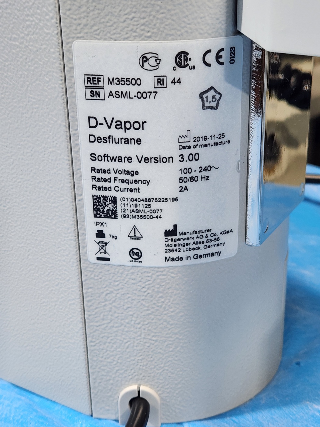 Desflurane Vaporizer