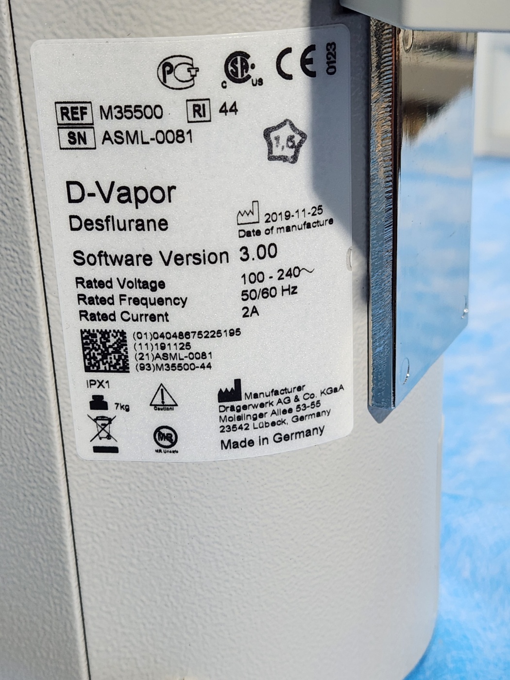 Desflurane Vaporizer